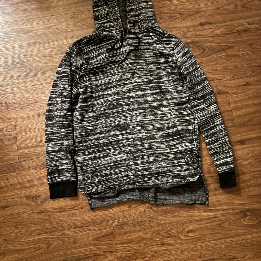 Stranded Black and Gray Men's Hoodie